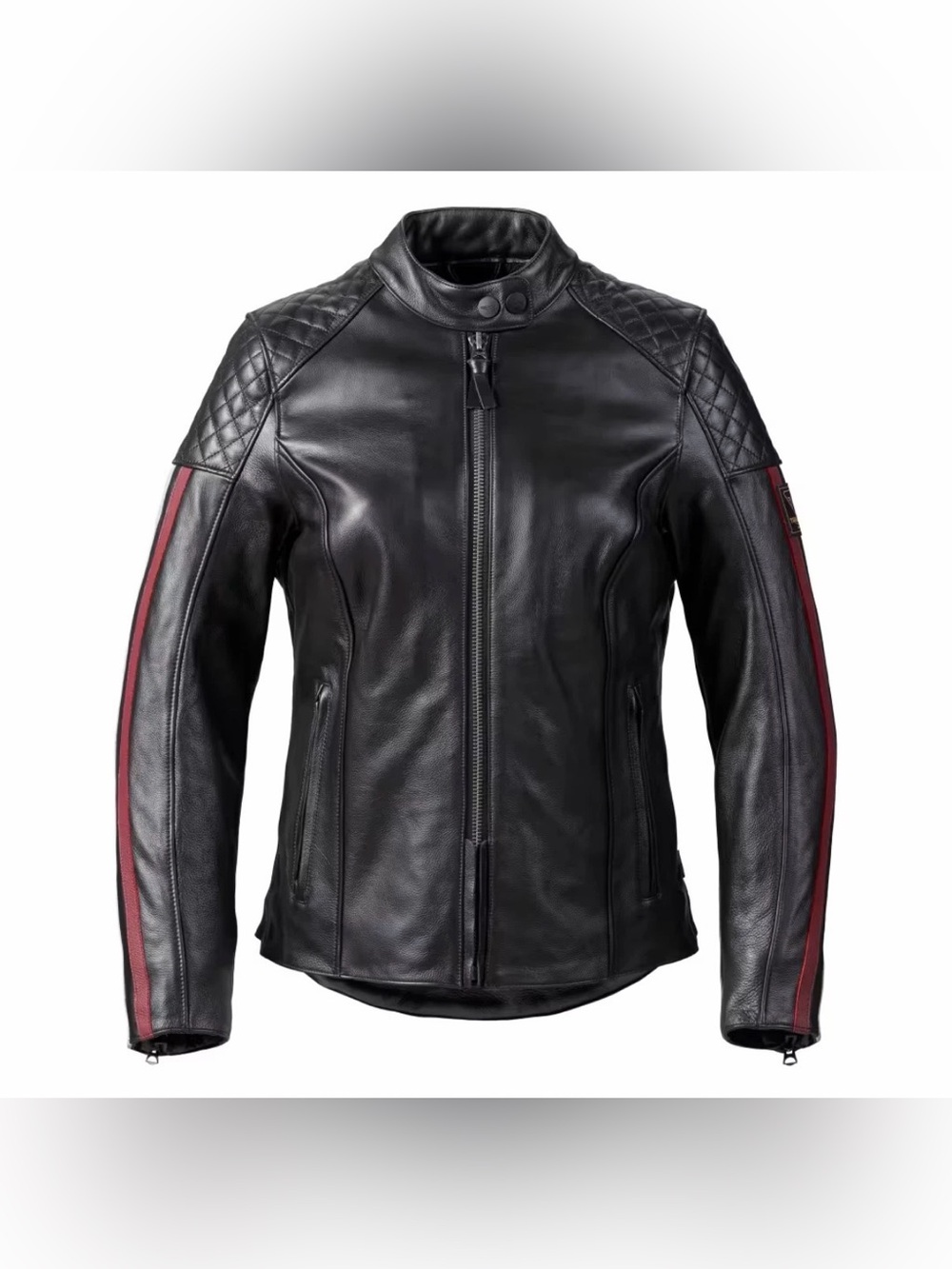 NWT- Triumph Bradden Womens Leather Riding Jacket - Protective Inserts - Small